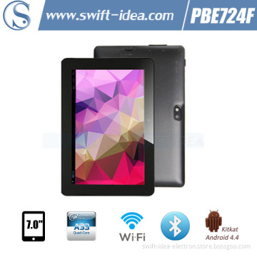 Smart Multi Colors 7 Inch Allwinner A33 Dual Core Android 4.4.2 Tablet PC with Flashlight (PBE724F)